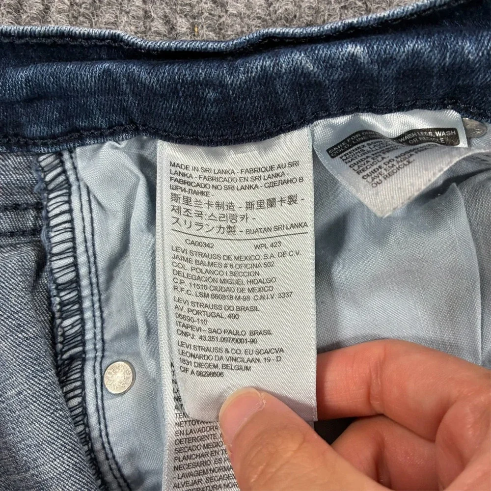 Levis 505 Mens Straight Leg Jeans Size 32x32 Blue Denim Classic Fit Low Rise